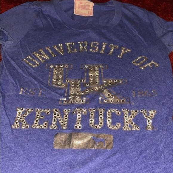 PINK VS university of Kentucky tee shirt size XS - Picture 1 of 5